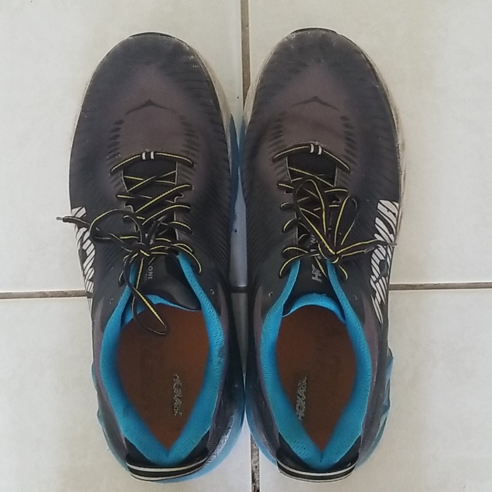 Hoka one Men's 13 wide blk/blue sneaker